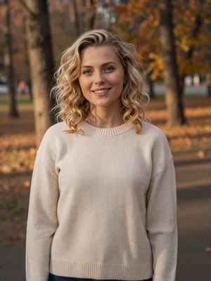 Darya, 29-year-old Belarusian teacher from Gomel with blonde hair and blue eyes